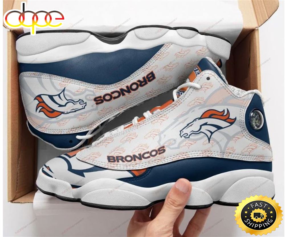 Nfl Denver Broncos Air Jordan 13 Sneaker Shoes Tuw9s8