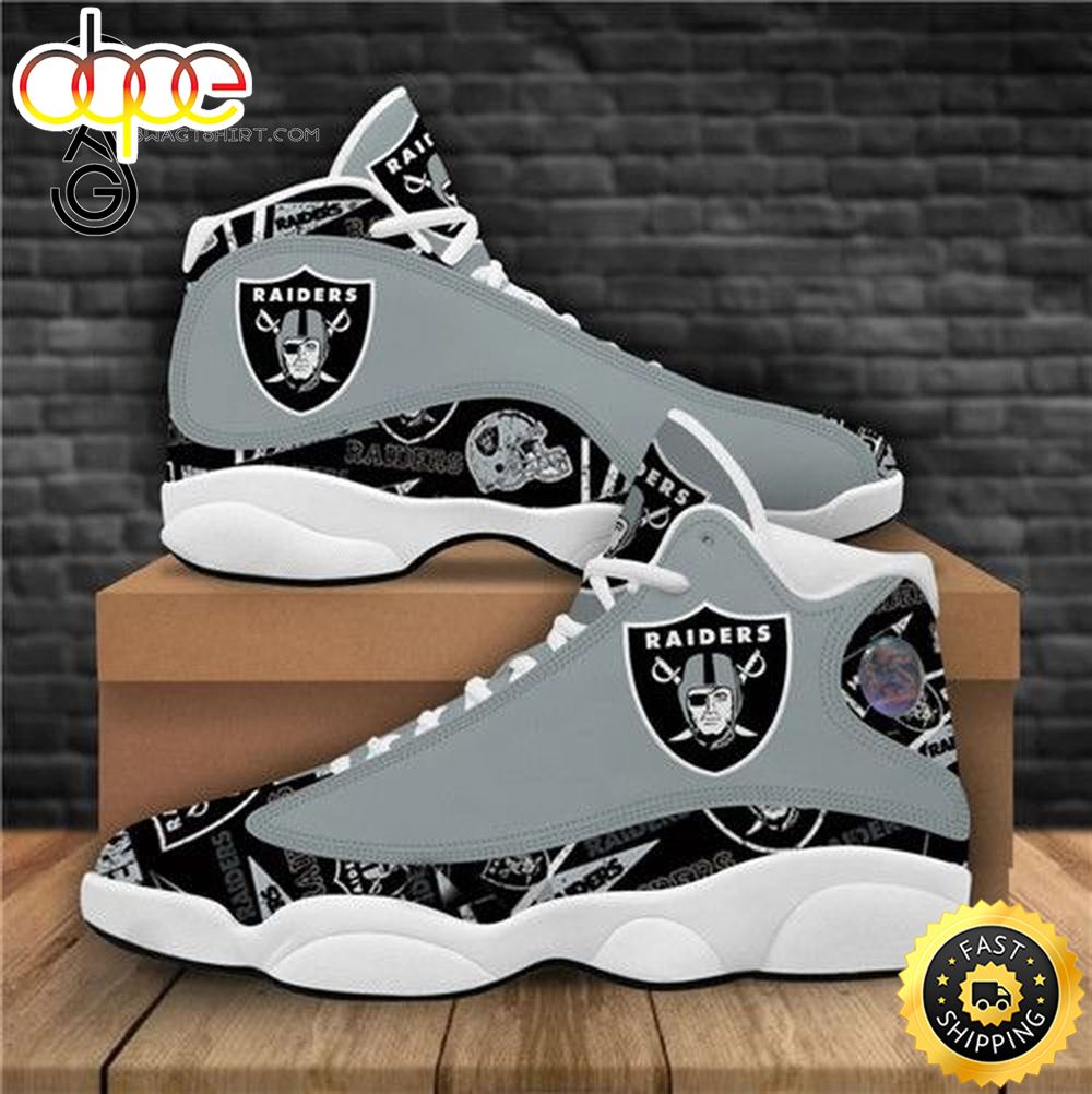Nfl Oakland Raiders Air Jordan 13 Shoes Efiyuh