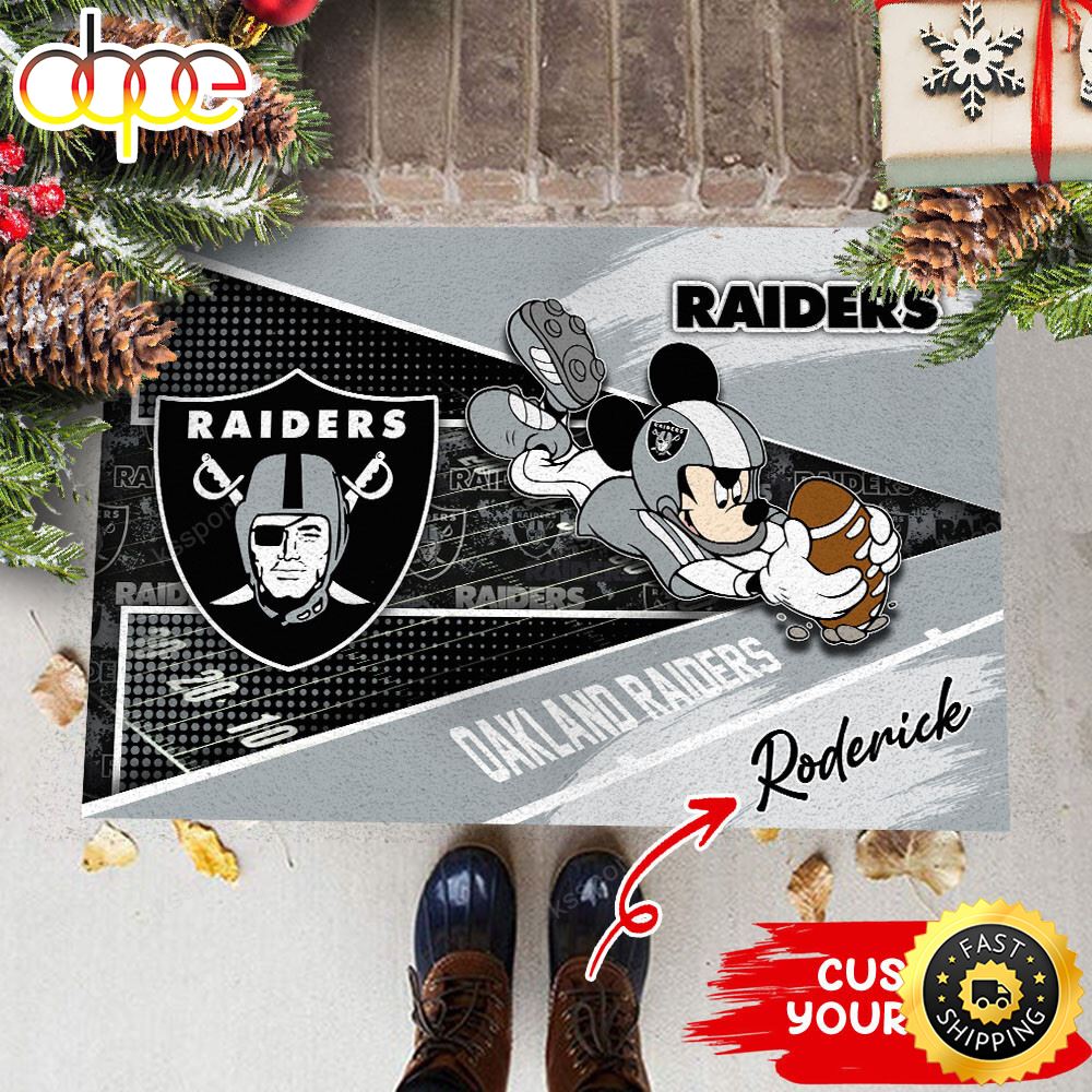Oakland Raiders NFL Custom Doormat For This Season Ccldns