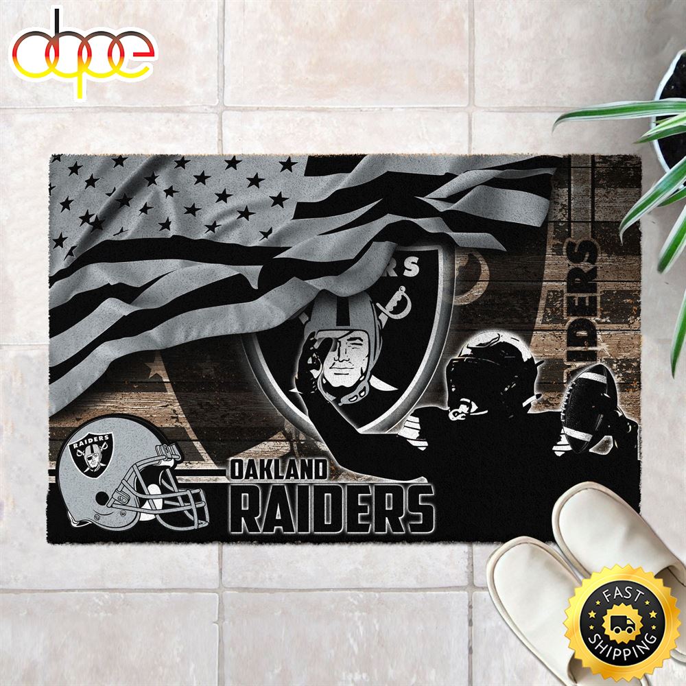 Oakland Raiders NFL Doormat For Your This Sports Season Rh9tuk