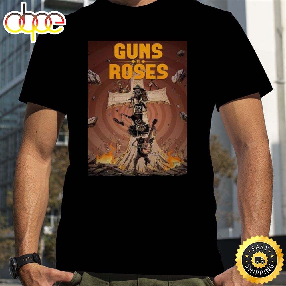 Orbit Guns N Roses Bonus Edition By Michael Frizell TidalWave Comics T Shirt Xjynyz