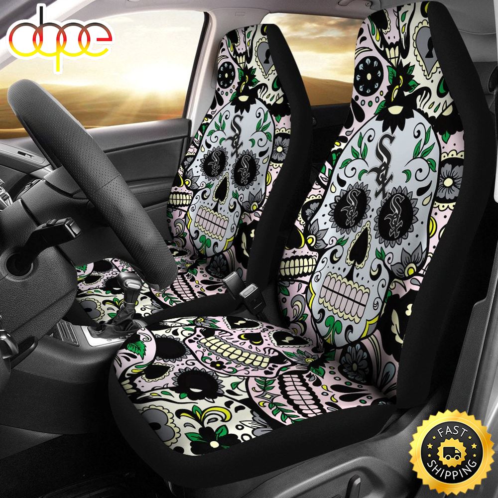 Party Skull Chicago White Sox Car Seat Covers Mbse8a