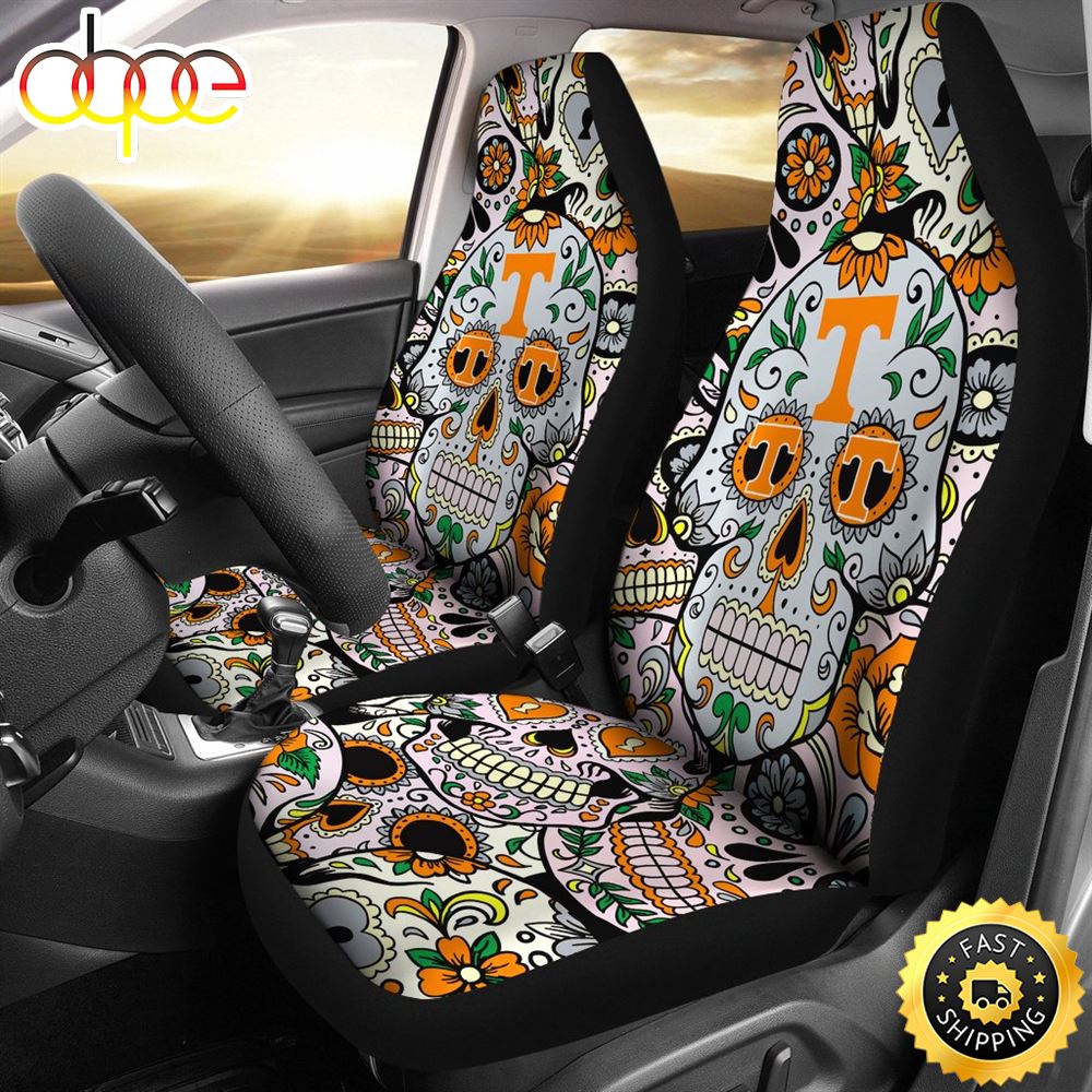 Party Skull Tennessee Volunteers Car Seat Covers Axl78e