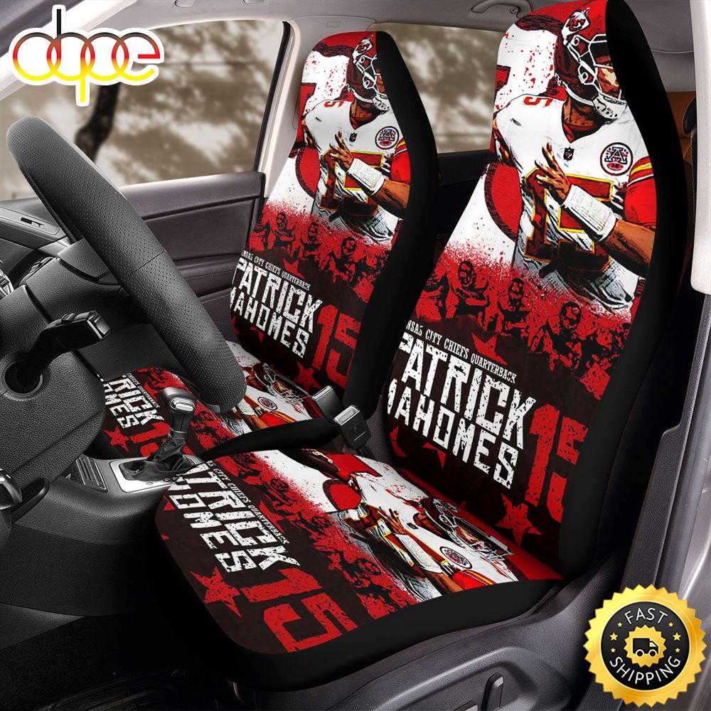 Patrick Mahomes Kansas City Chiefs 3 Car Seat Covers Gkh4ml