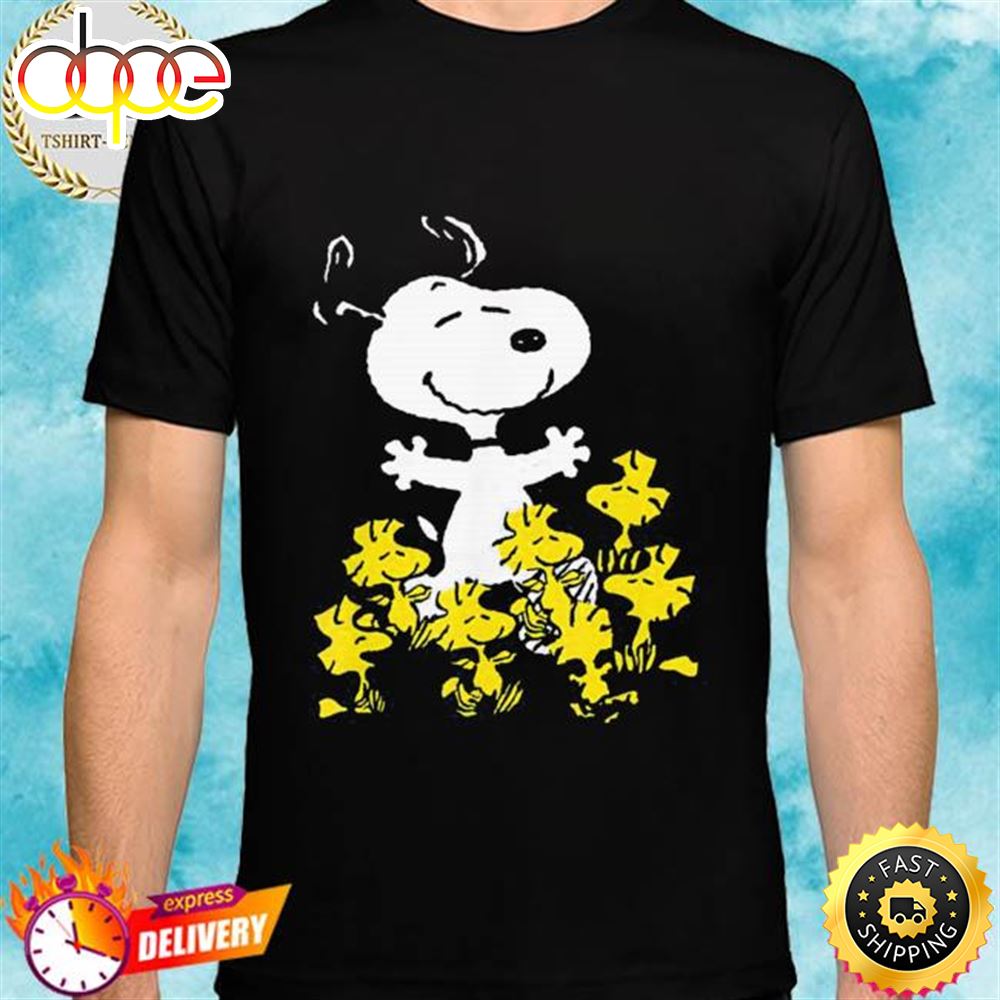 Peanuts Snoopy Chick Party T Shirt Qamk7e