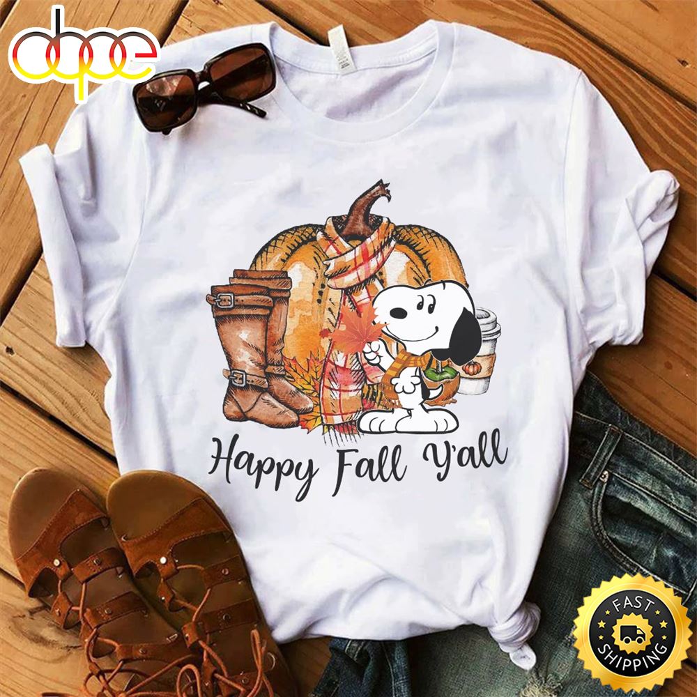 Peanuts Thanksgiving Shirt Happy Fall Y Ll With Snoopy Fxyoku