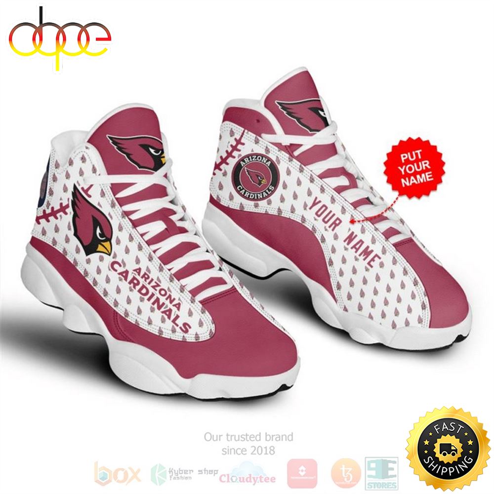 Personalized Arizona Cardinals Nfl Custom Air Jordan 13 Shoes Edqbfw