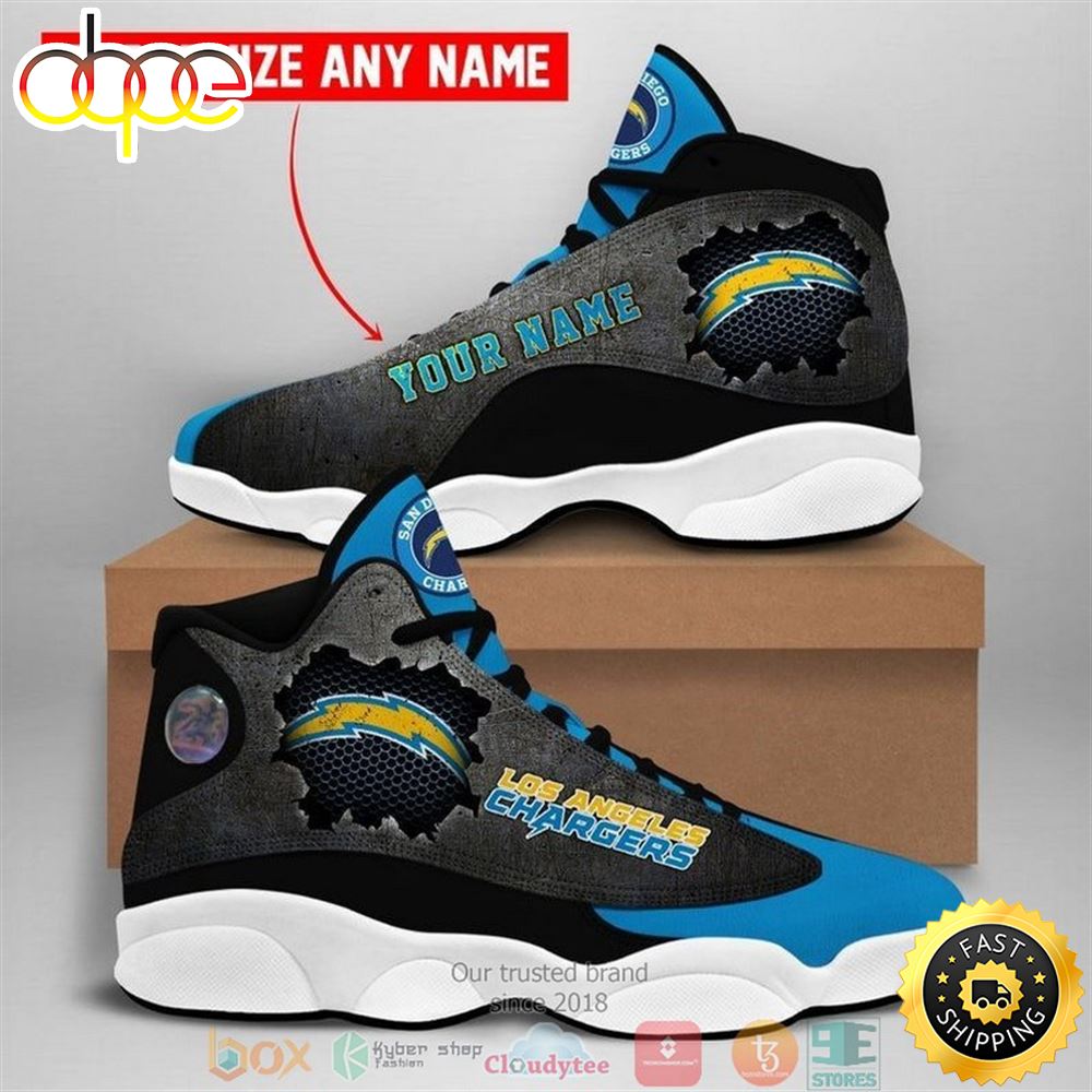 Personalized Los Angeles Chargers Nfl Football Team Air Jordan 13 Sneaker Shoes Ljvkpr
