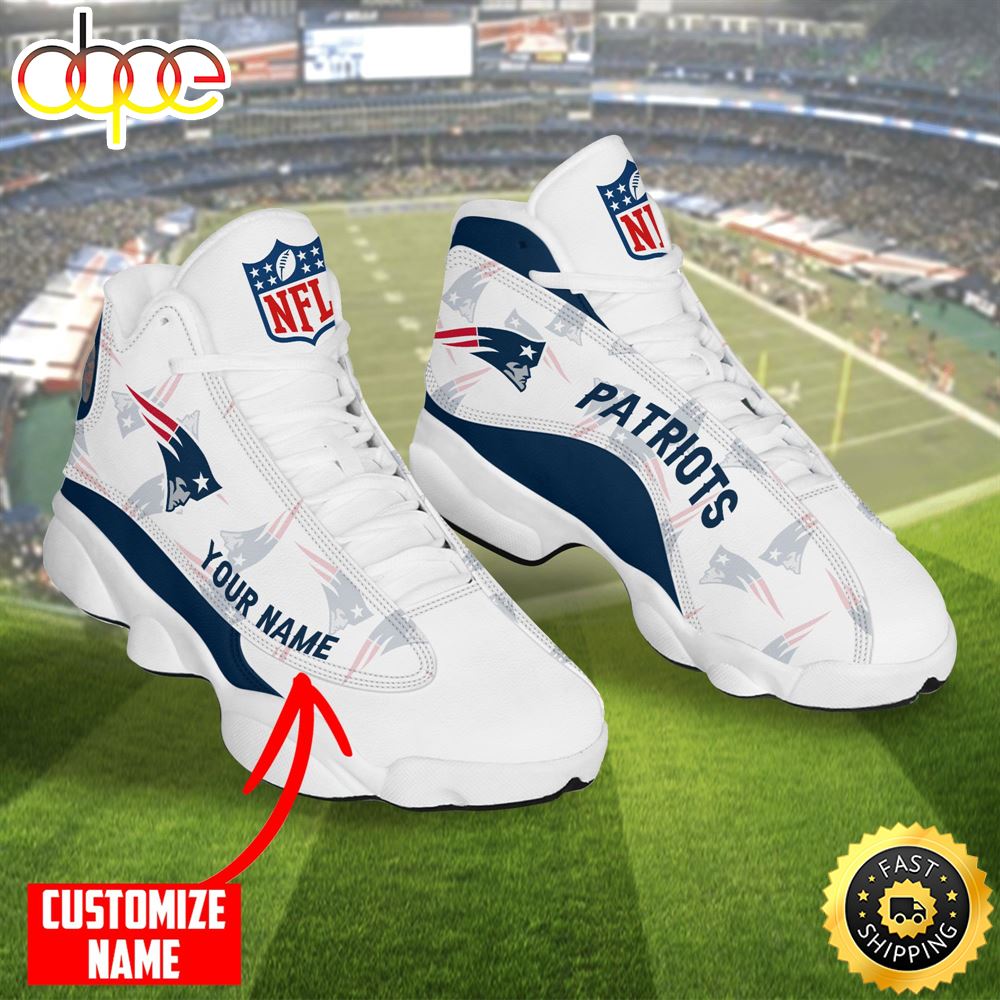 Personalized Nfl New England Patriots Air Jordan 13 Shoes Qzxs6h