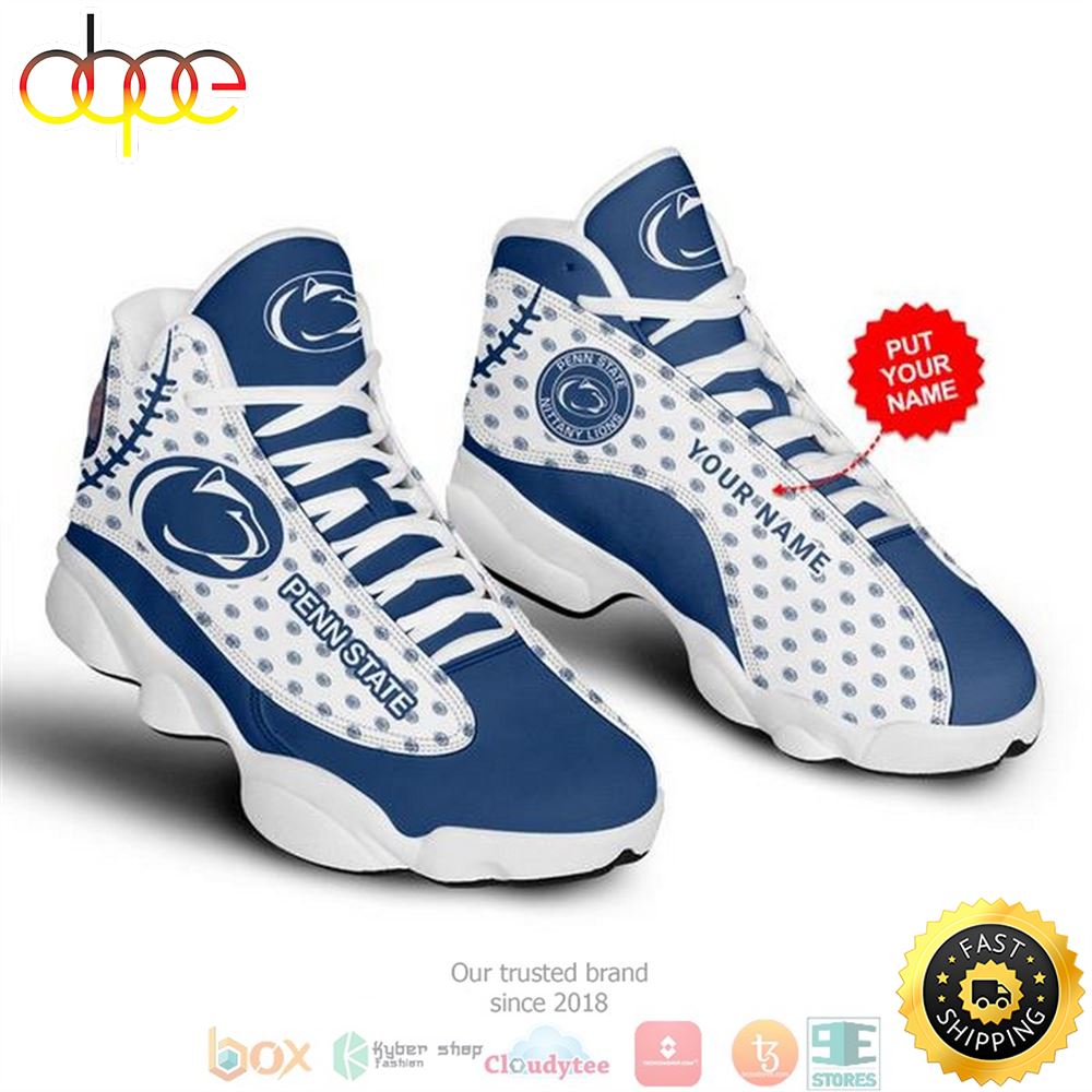 Personalized Penn State Nittany Lions Nfl 3 Football Air Jordan 13 Sneaker Shoes W2jvnd