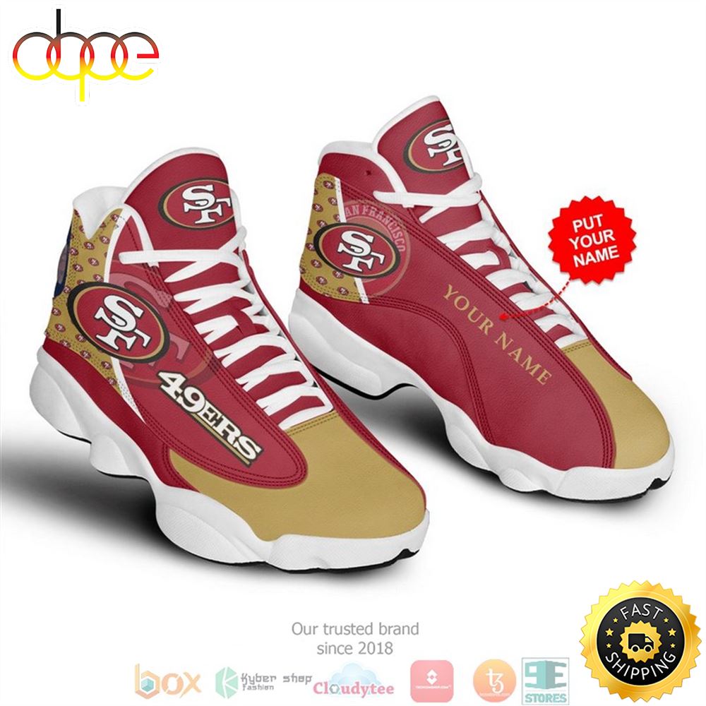 Personalized San Francisco 49Ers Nfl 1 Football Air Jordan 13 Sneaker Shoes Dbhjlq