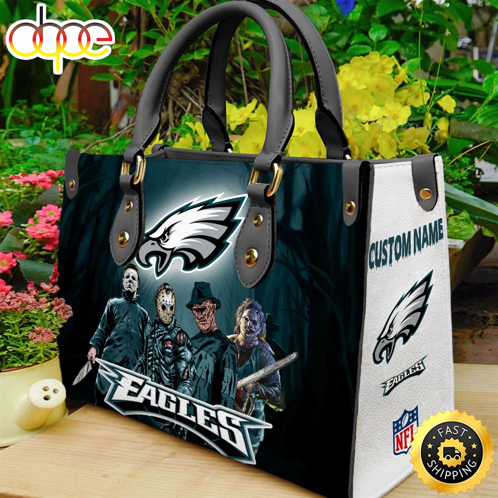 Philadelphia Eagles NFL Halloween Women Leather Hand Bag Ez1cd9