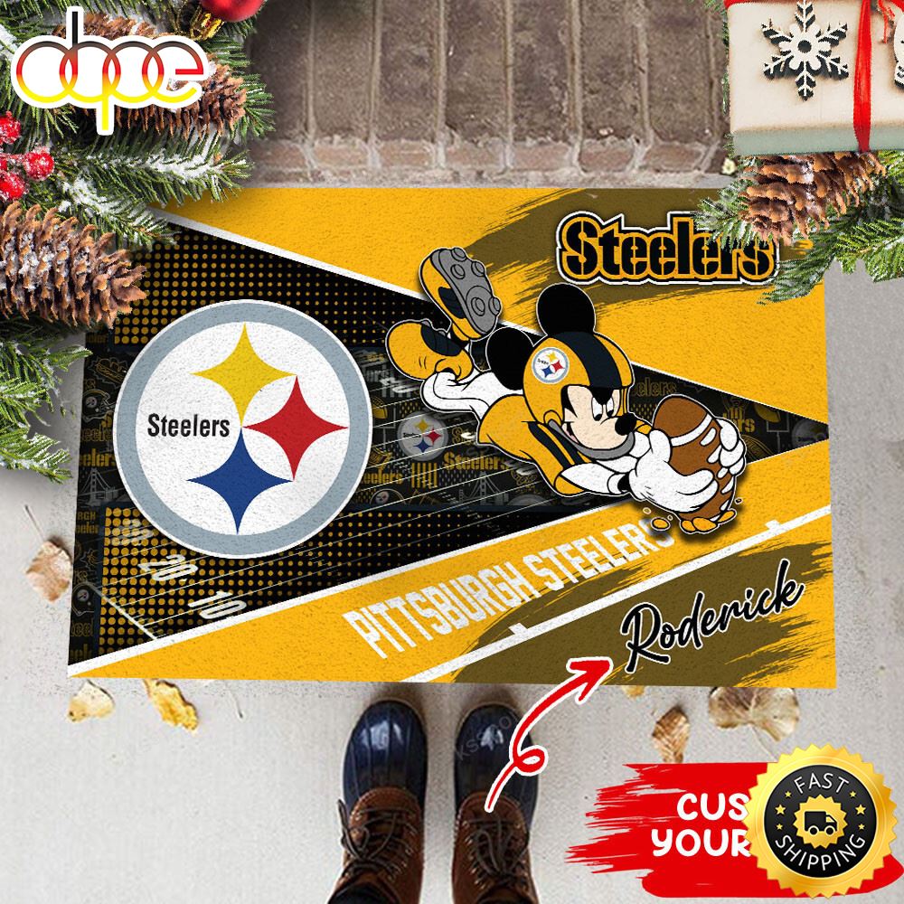 Pittsburgh Steelers NFL Custom Doormat For This Season Qmdjxu