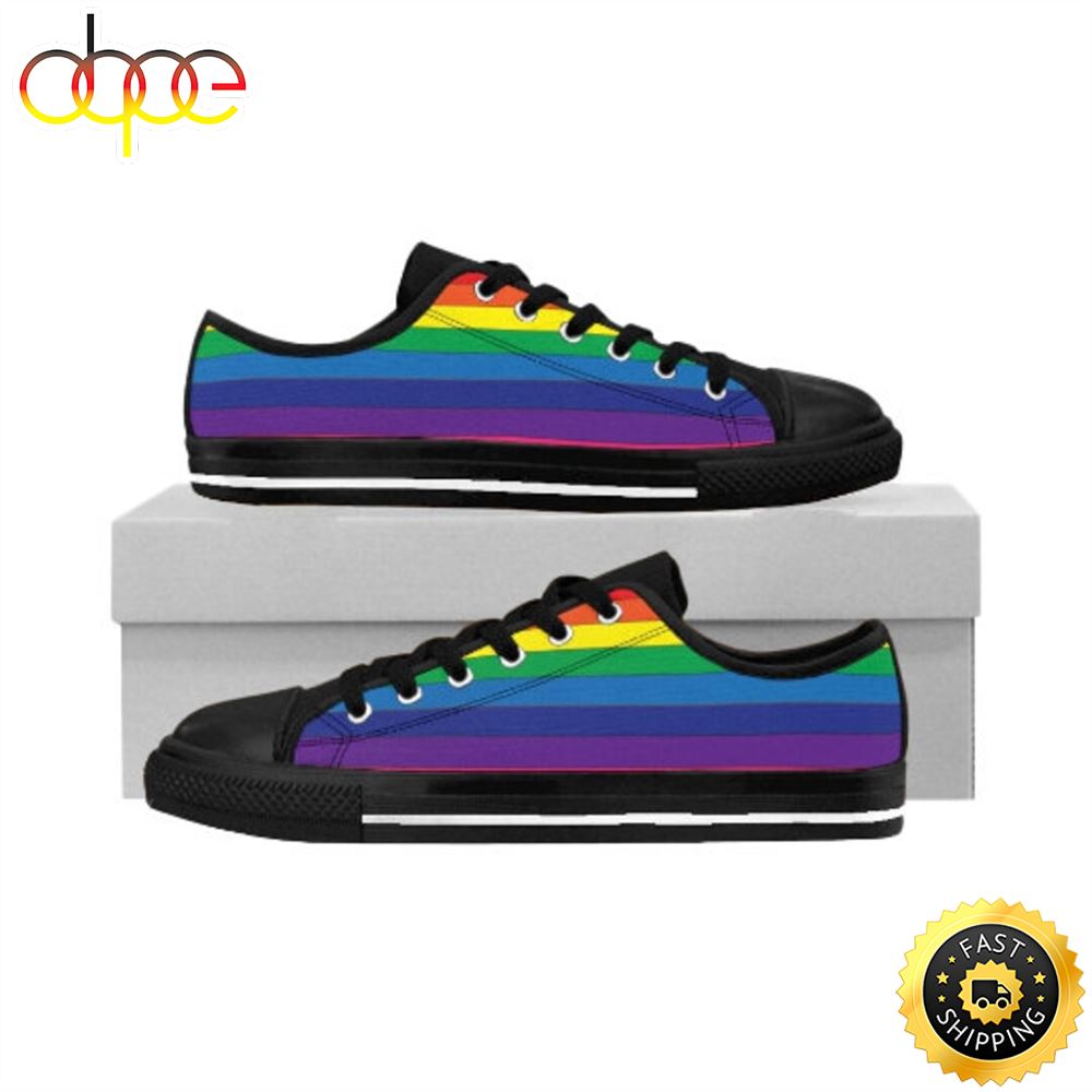 Pride Rainbow Low Top Men S Sneakers Vvipp9