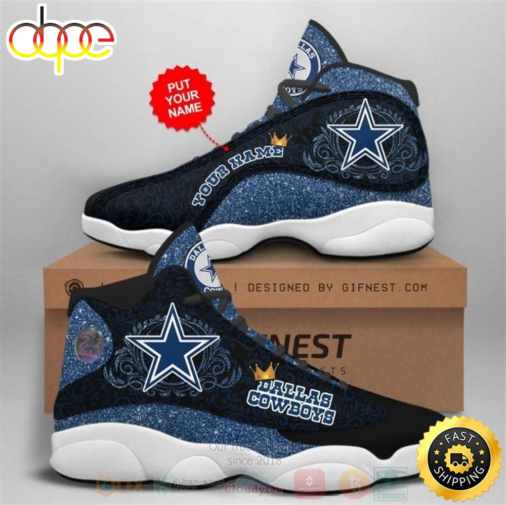 Queen Dallas Cowboys Nfl Mandala Football Team Custom Name Air Jordan 13 Shoes Llwqdv