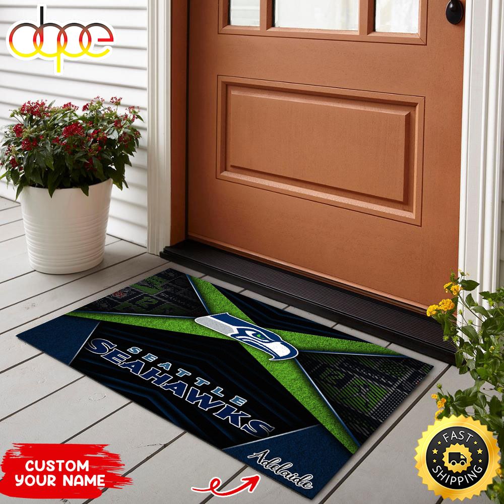 Seattle Seahawks NFL Custom Doormat For Sports Enthusiast This Year T6t6uv