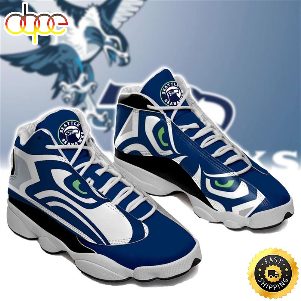 Seattle Seahawks Nfl Ver 1 Air Jordan 13 Sneaker Vcayp5