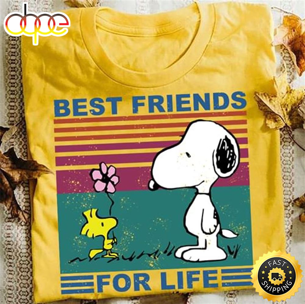 Snoopy And Woodstock Best Friends For Life T Shirt Nfu6g2