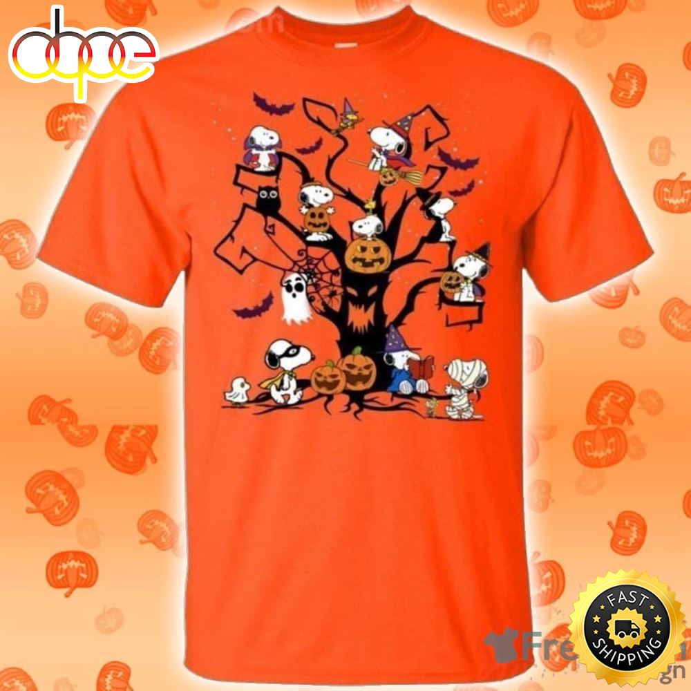 Snoopy Halloween Tree Halloween T Shirt Ezcsyy