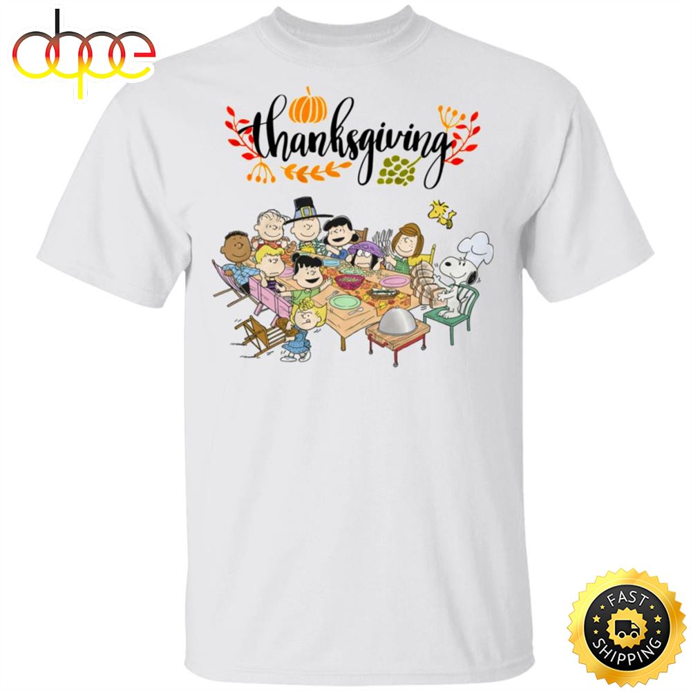 Snoopy Peanuts With Friends Thanksgiving Unisex T Shirt Wklwft