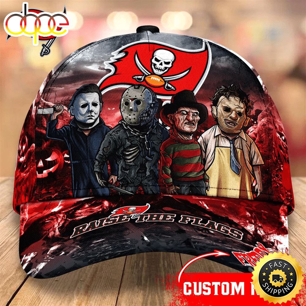 Tampa Bay Buccaneers Nfl Personalized Trending Cap Mixed Horror Movie Characters I2dvcu