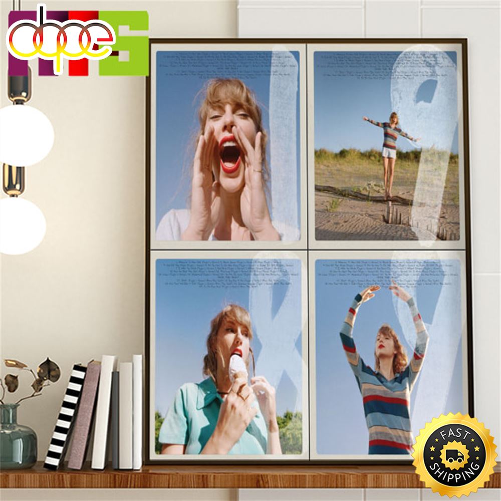 Taylor Swift Back Covers And Vault Track Titles For 1989 Taylor Swift Version Home Decor Poster Canvas Bf7tgo
