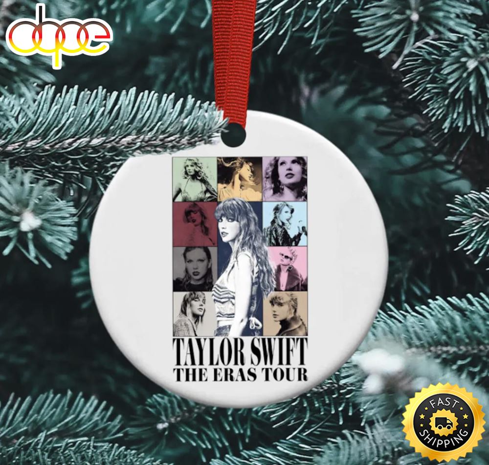 Taylor Swift Faces Era S Tour Christmas Ornament Brkcvt