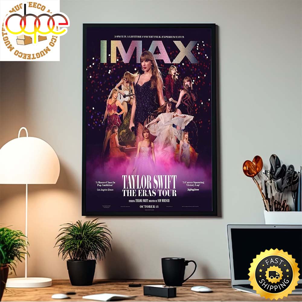 Taylor Swift The Eras Tour Film Poster For IMAX Decorations Poster Canvas Ouwlaq