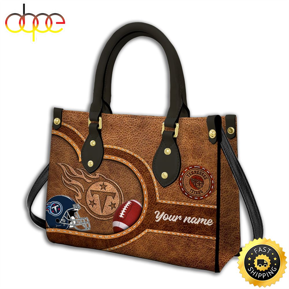 Tennessee Titans Custom Name NFL Leather Bag Aqtfb7