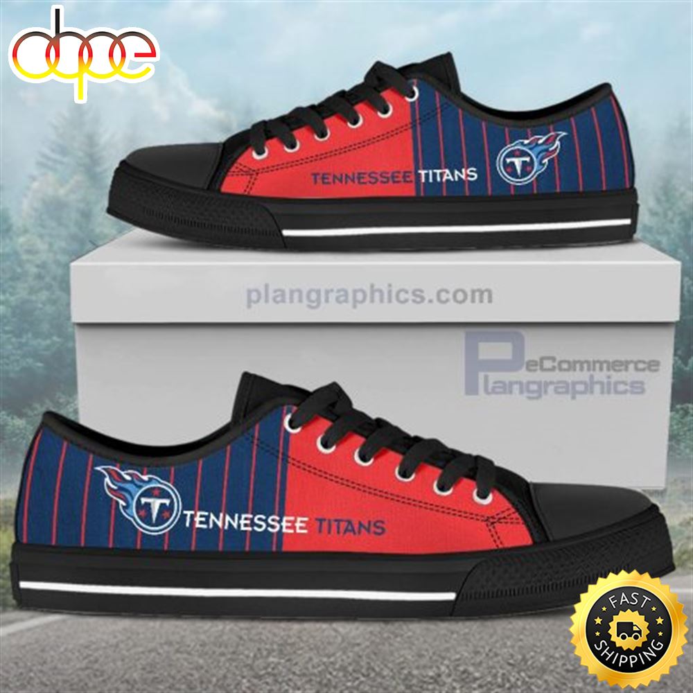 Tennessee Titans Canvas Low Top Shoes Ujk9ws
