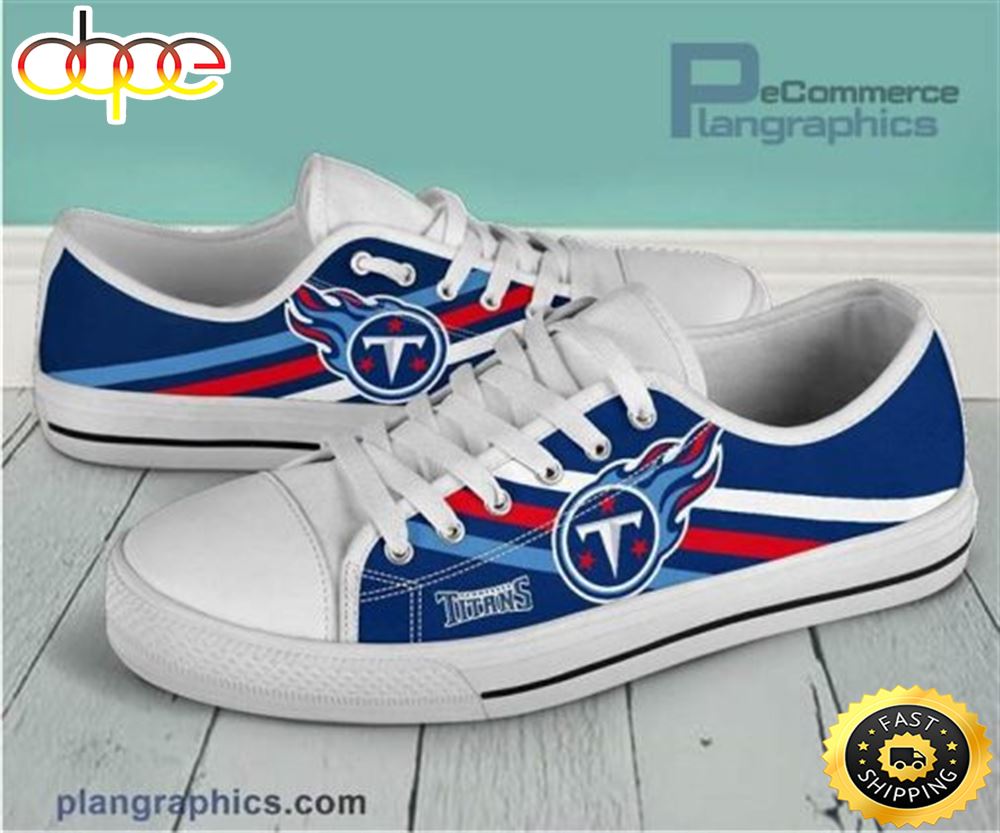 Tennessee Titans Canvas Shoes Low Top Fswsvj