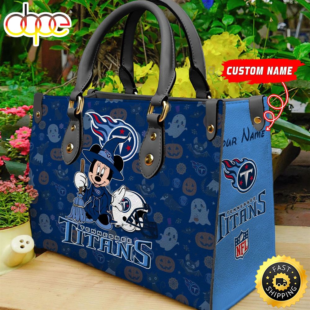 Tennessee Titans NFL Minnie Halloween Women Leather Hand Bag Zez8ym
