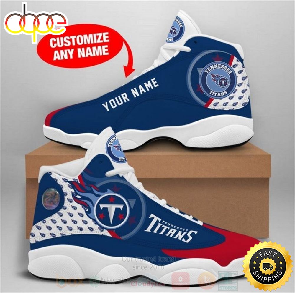 Tennessee Titans Nfl Custom Name Air Jordan 13 Shoes 2 Rrx7ff