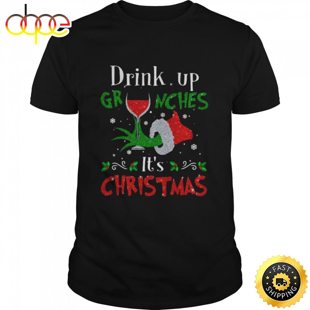 The Grinch Hand Drink Grinches It S Christmas Shirt Cxwa0b