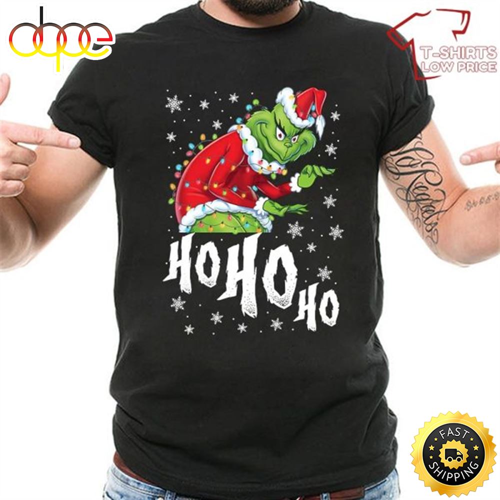 The Grinch Ho Ho Ho Christmas T Shirt I70ho5