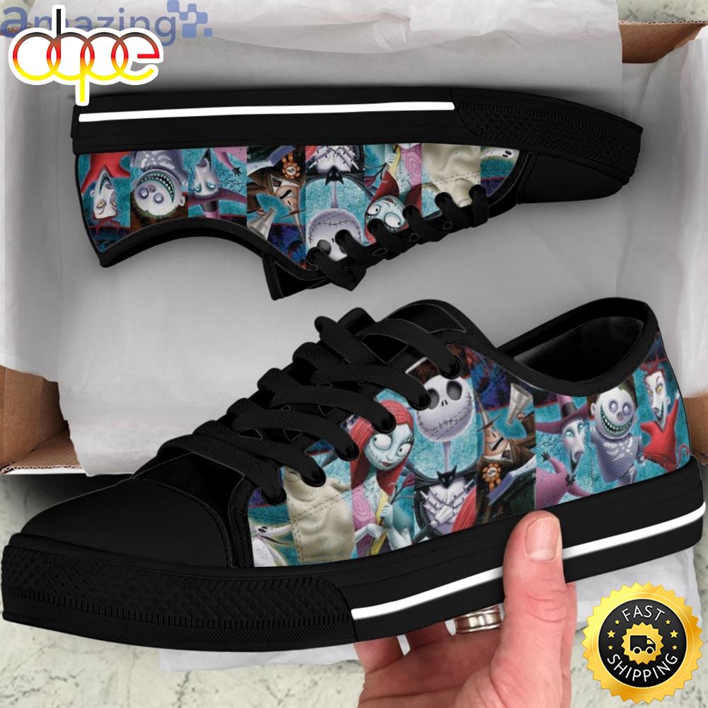 The Nightmare Before Christmas Low Top Canvas Shoes Da7ghu