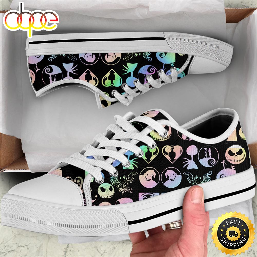 The Nightmare Before Christmas Women Low Top Shoes Tihzvi