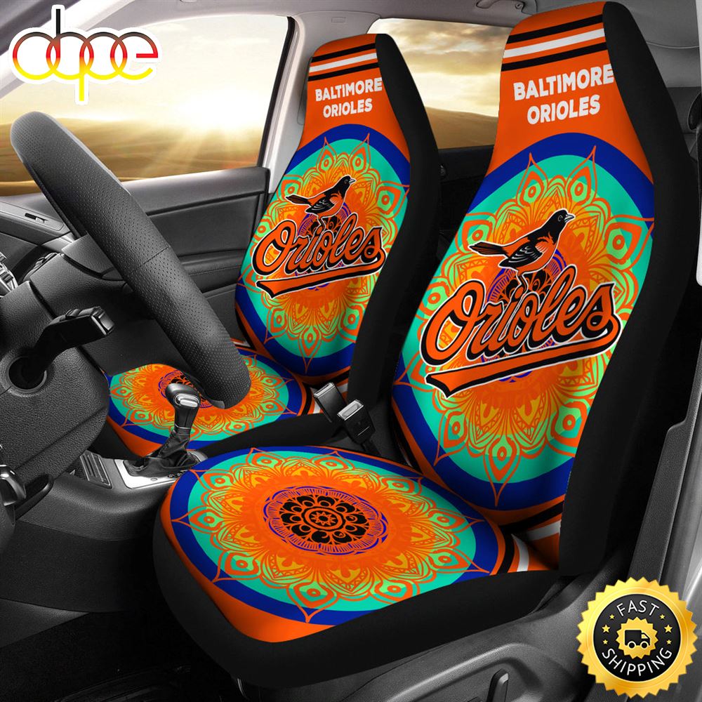 Unique Magical And Vibrant Baltimore Orioles Car Seat Covers Qmd9n2