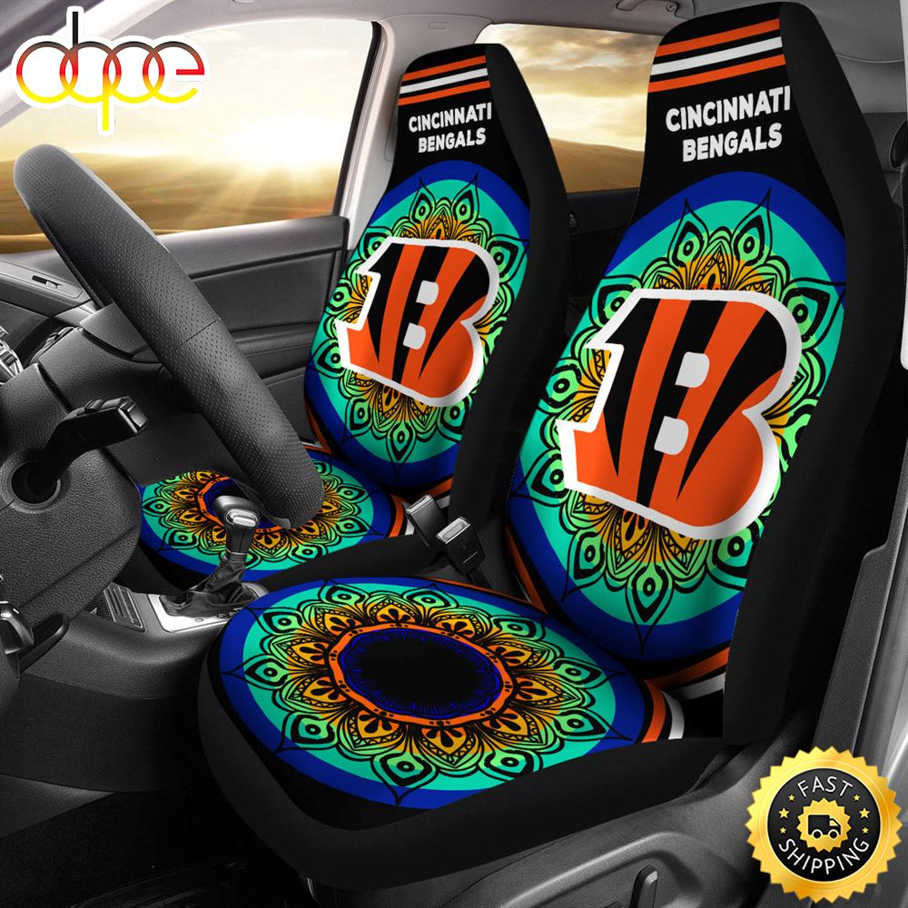 Unique Magical And Vibrant Cincinnati Bengals Car Seat Covers Hmagmo