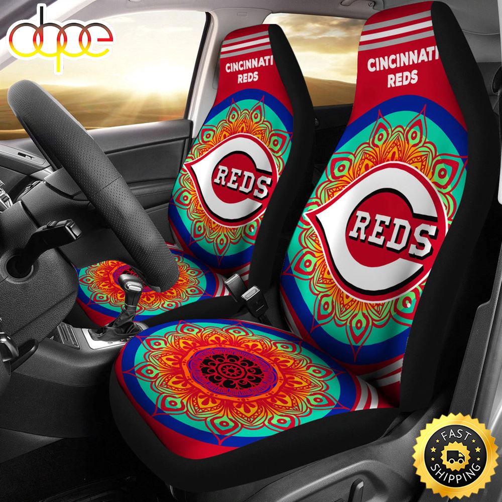 Unique Magical And Vibrant Cincinnati Reds Car Seat Covers Bwkcm7