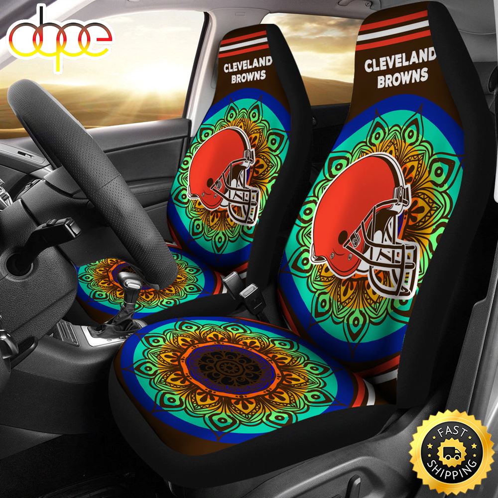 Unique Magical And Vibrant Cleveland Browns Car Seat Covers Gpssas