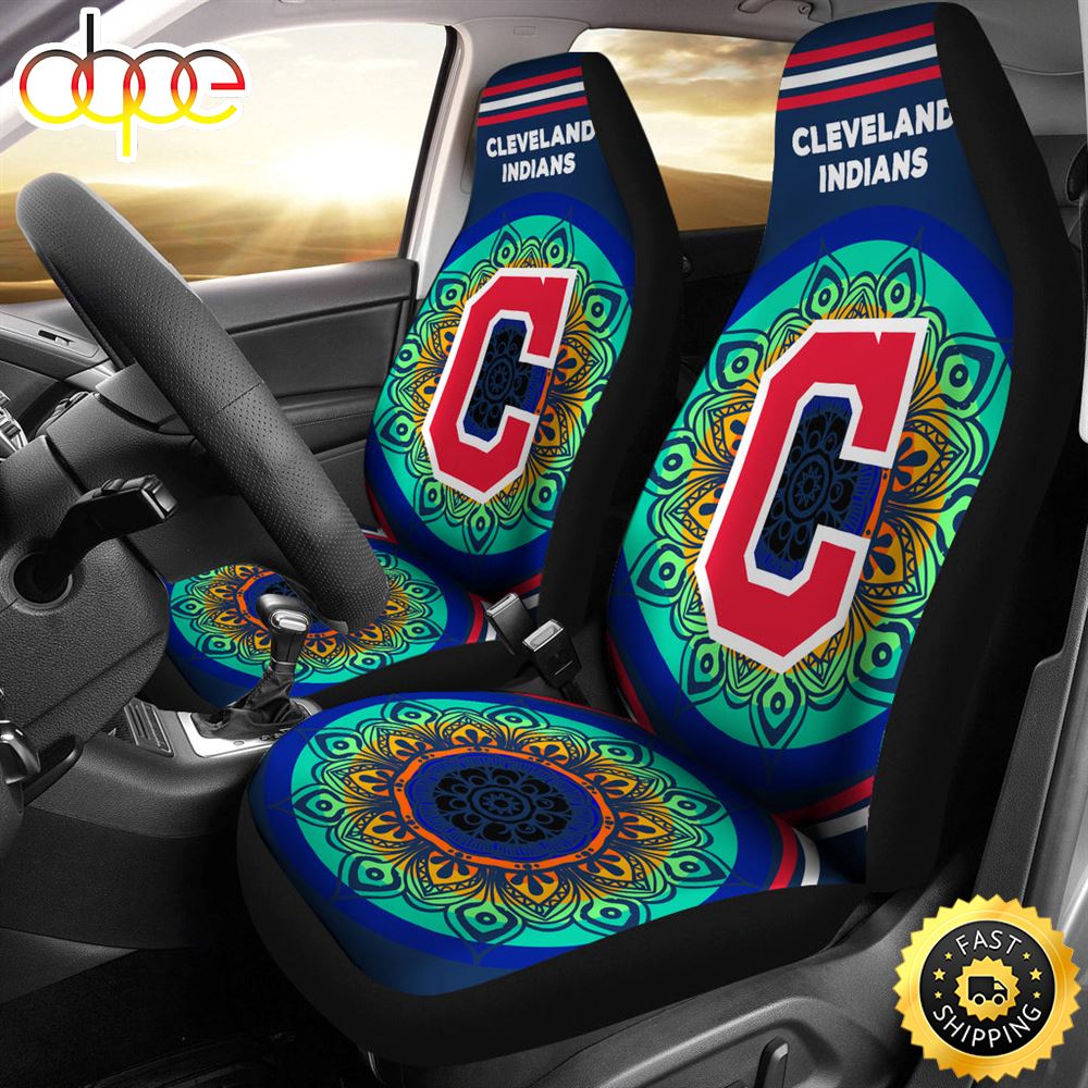 Unique Magical And Vibrant Cleveland Indians Car Seat Covers Zpapym