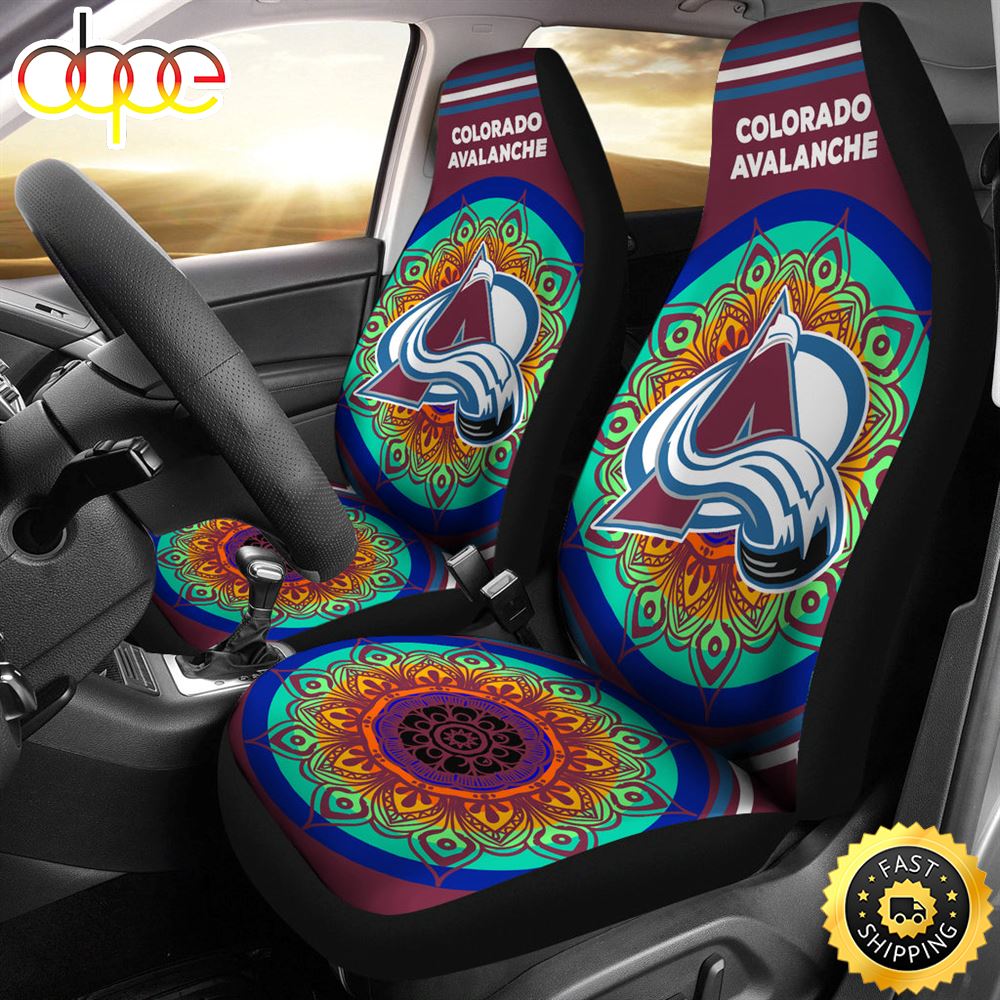 Unique Magical And Vibrant Colorado Avalanche Car Seat Covers Xhsw5h