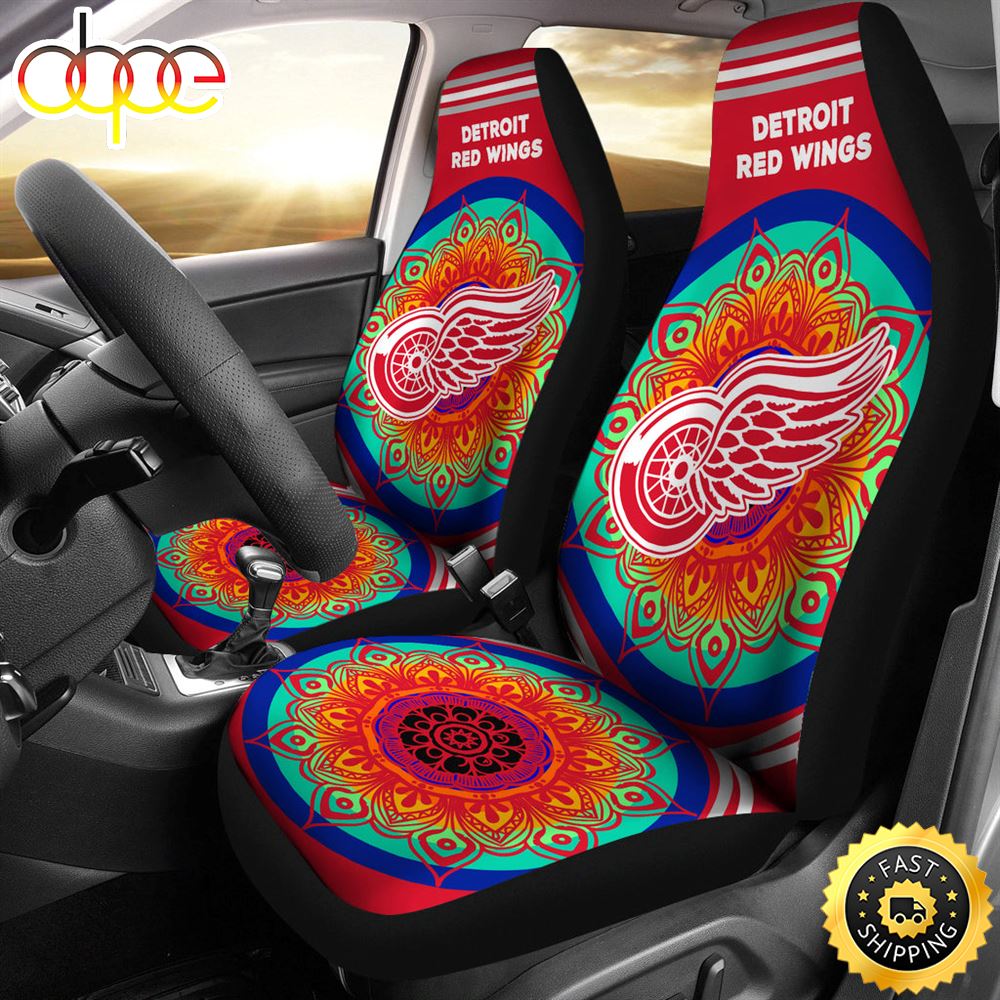 Unique Magical And Vibrant Detroit Red Wings Car Seat Covers Klgpza
