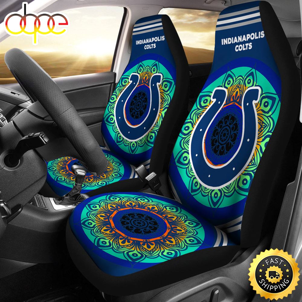 Unique Magical And Vibrant Indianapolis Colts Car Seat Covers Prlfa4