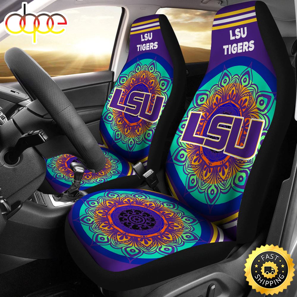 Unique Magical And Vibrant LSU Tigers Car Seat Covers Adhhmh