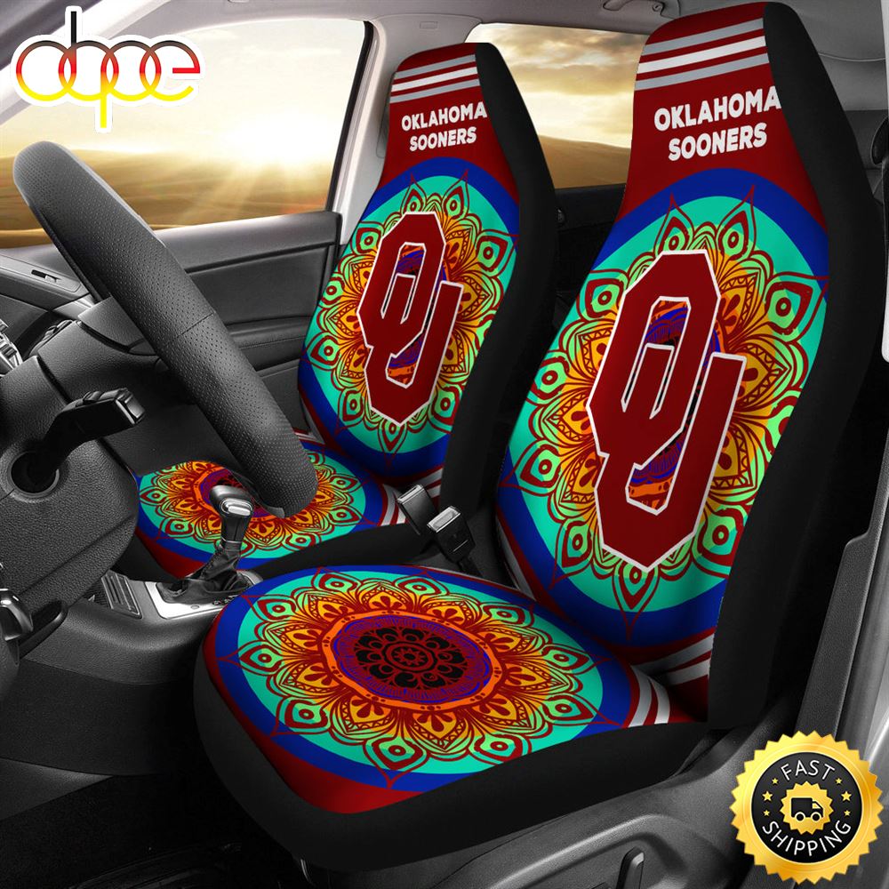Unique Magical And Vibrant Oklahoma Sooners Car Seat Covers Dafzbv