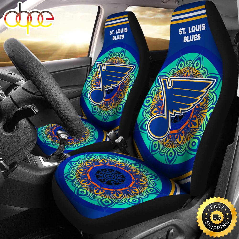 Unique Magical And Vibrant St. Louis Blues Car Seat Covers Q1je43