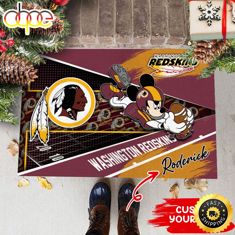 Washington Redskins NFL Custom Doormat For This Season Pql9ro