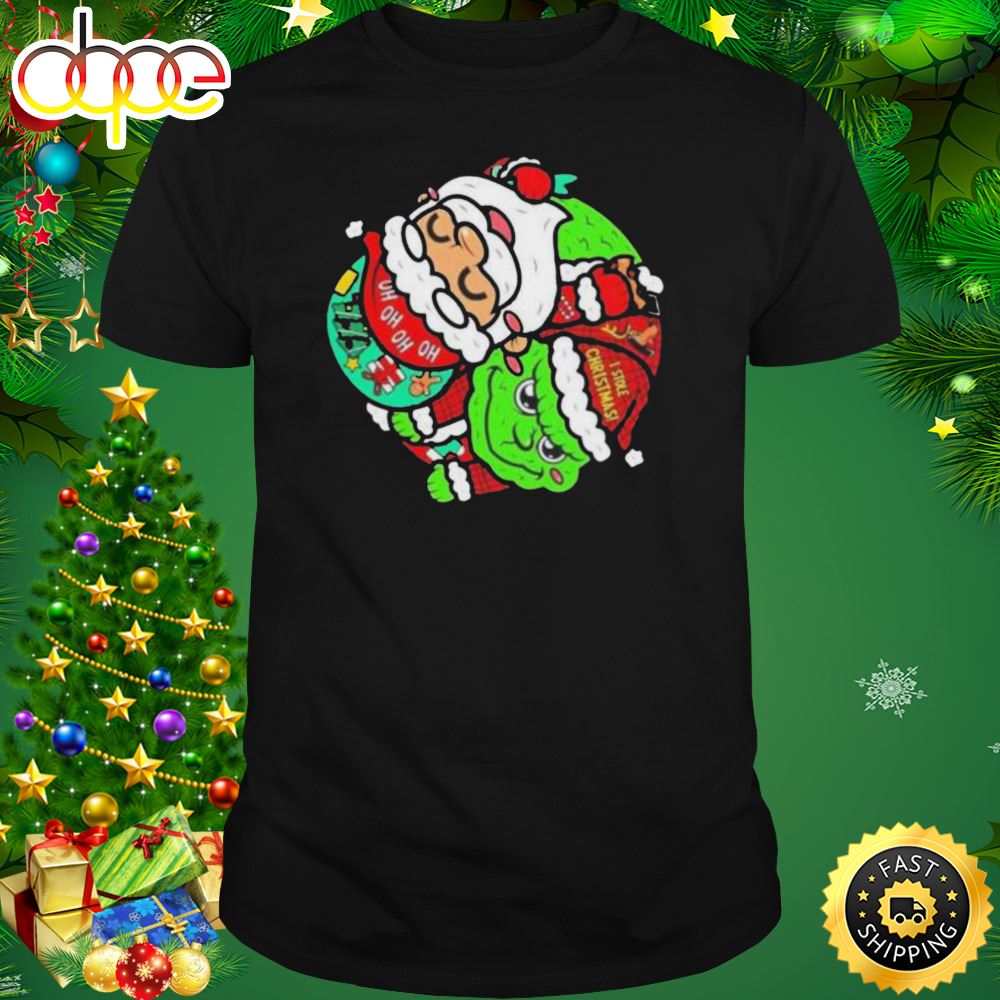 Yin And Yang Grinch Santa Claus I Stole Christmas 2023 Shirt Mgqxa5